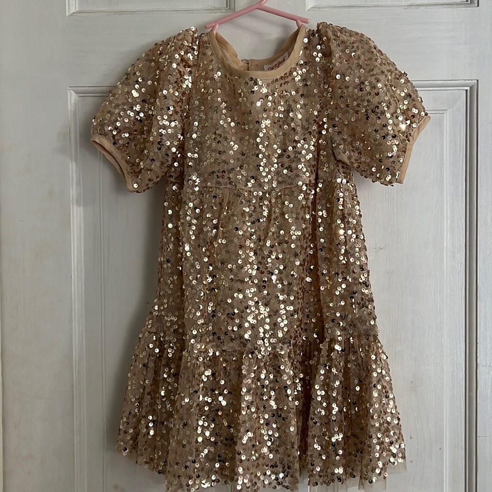 Sequin cute kids dress